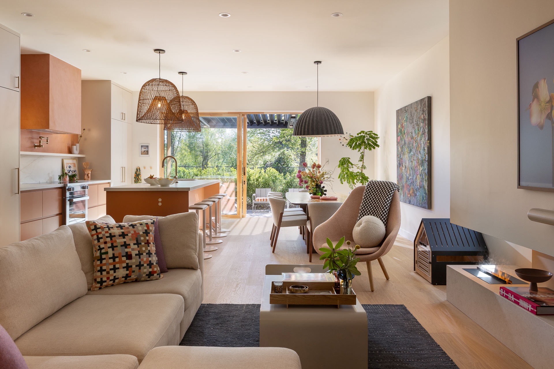 Kitchen and living room