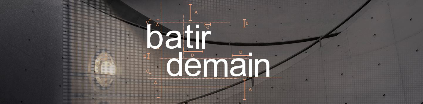 Escalier courbe en béton