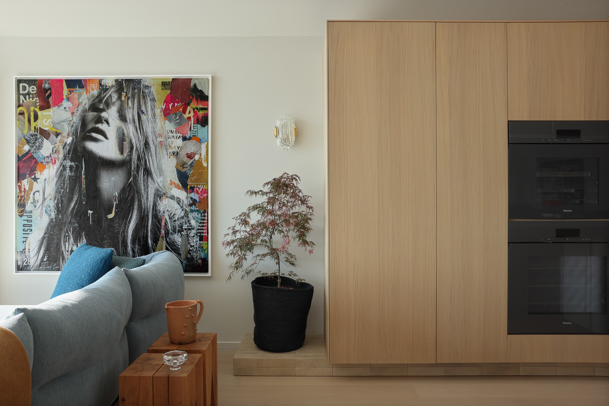 Remodeled kitchen featuring Miele appliances