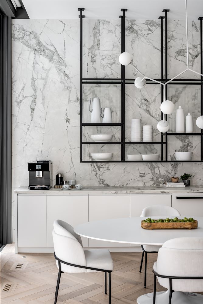 Remodeled kitchen featuring Miele appliances