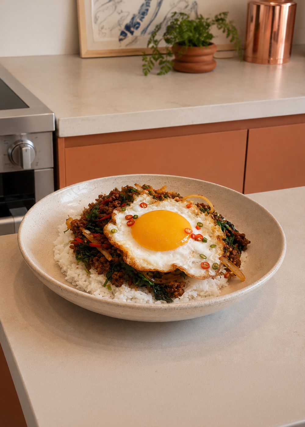 Sauté au basilic sacré thaï de Ritz Clinging